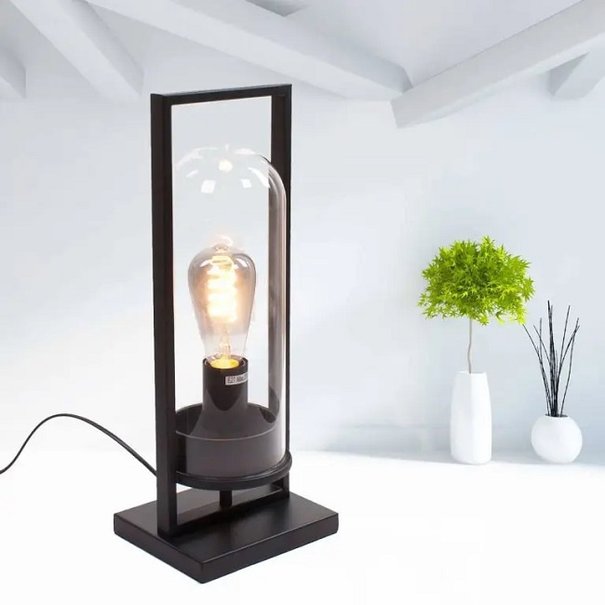 Freelight Moderne - Tafellamp - Zwart - 43 cm - Tiburio