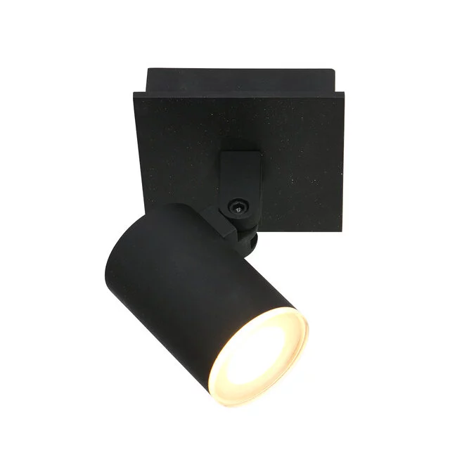 Opbouwspot Points Noirs 1-lichts IP44 Zwart