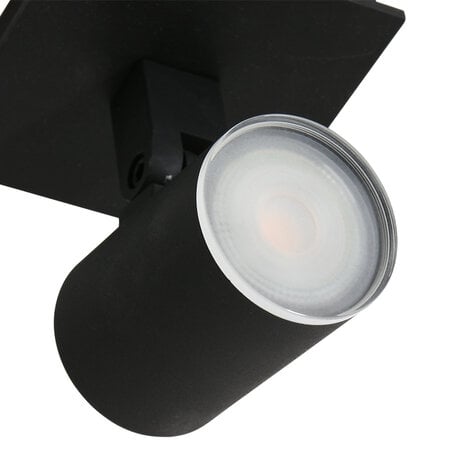 Steinhauer Moderne opbouwspot Points Noirs 1-lichts IP44 zwart