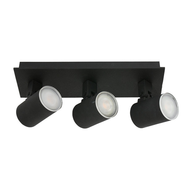 Steinhauer Moderne-Spot- 3- lichts- IP44- Zwart - Points Noirs