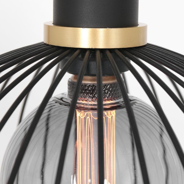 Mexlite Moderne - Hanglamp - Zwart - 35 cm - Aureole