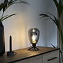 Moderne - Tafellamp - 1-lichts - Zwart/Smoke - Reflexion