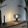 Moderne - Tafellamp - 1-lichts - Zwart/Smoke - Reflexion