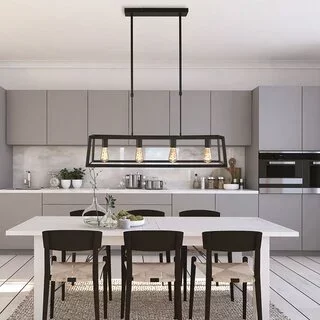 Hanglamp Buckley 4-lichts Zwart