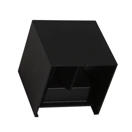 Steinhauer Moderne buiten wandlamp Logan vierkant IP54 zwart licht instelbaar