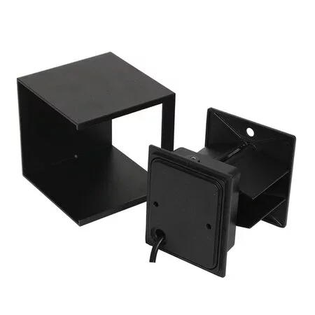Steinhauer Moderne buiten wandlamp Logan vierkant IP54 zwart licht instelbaar
