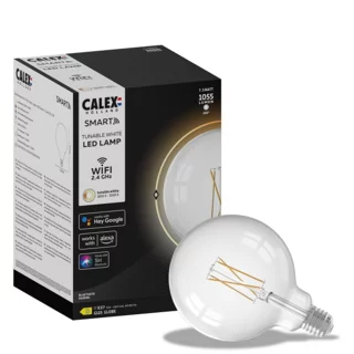Calex Smart LED 7W 12,5 cm bol helder