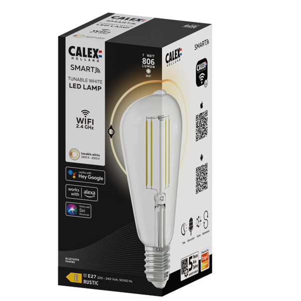 Calex Smart LED 7W edison helder
