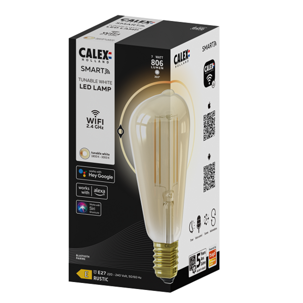 Calex Smart LED 7W edison amber