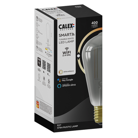 Calex Calex Smart LED E27 7W edison smoke