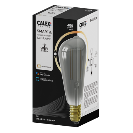 Calex Calex Smart LED E27 7W edison smoke