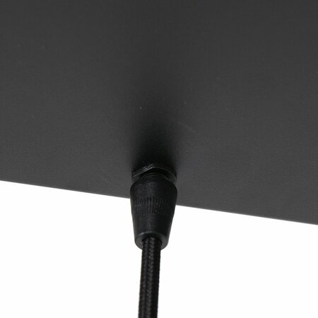 Steinhauer Moderne hanglamp Reflexion 5-lichts zwart met smoke glas
