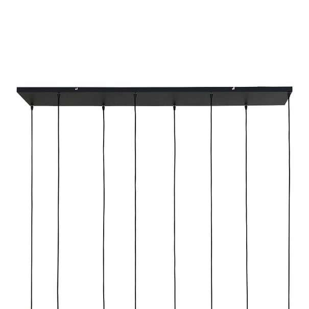 Steinhauer Moderne - Hanglamp - 8-lichts - Zwart/Smoke - Reflexion