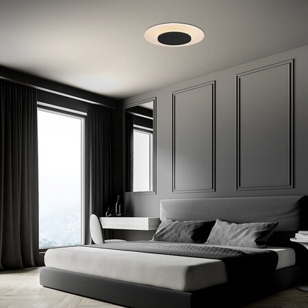 Steinhauer Moderne plafondlamp Lido 24W wit zwart