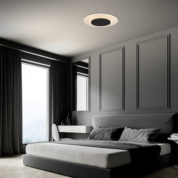 Steinhauer Moderne - Plafondlamp- wit/zwart - 24W- Lido