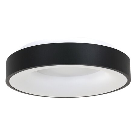 Steinhauer Moderne plafondlamp Ringlede Ø48 cm zwart