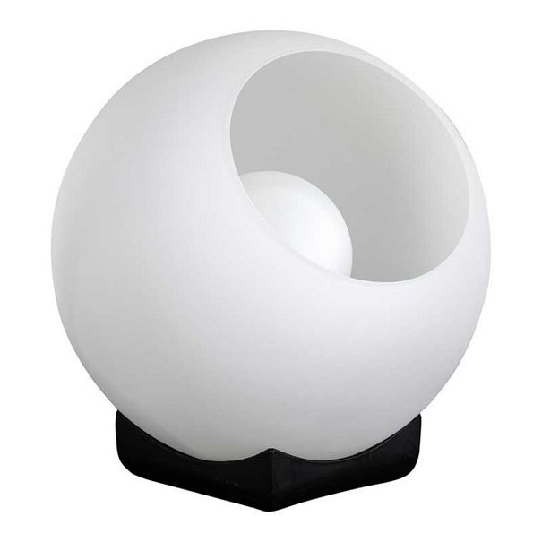 ETH Moderne - Tafellamp - Zwart -  Opal opaalglas -  1 lichts - Ø25 cm - Orb