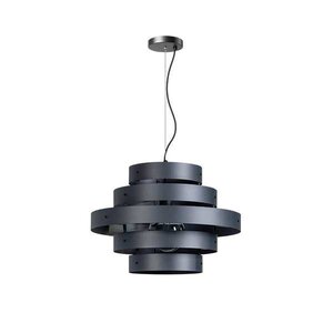 ETH Moderne hanglamp Blagoon Ø50 cm met 5 ringen antraciet