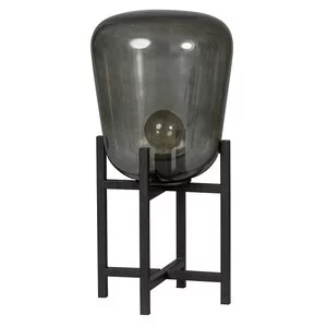 ETH Moderne tafellamp Benn 1-lichts large zwart gun metal