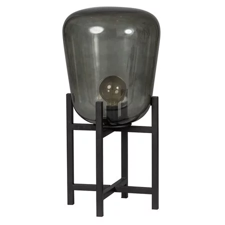 ETH Moderne tafellamp Benn 1-lichts large zwart gun metal