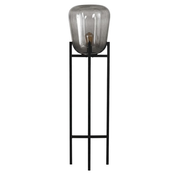 ETH Moderne - Vloerlamp - 1-lichts - Zwart/gun metal - Benn