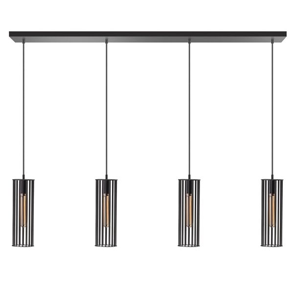 ETH Industriële - hanglamp - 4-lichts - Zwart - Birdy