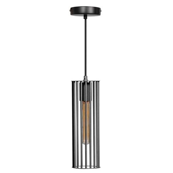 ETH Industriële - hanglamp - 1-lichts - Zwart - Birdy