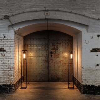 Vloerlamp Birdy 1-lichts zwart