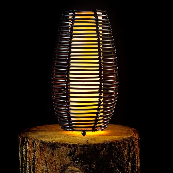 ETH Moderne - tafellamp - 1-lichts - zwart - Cocoon