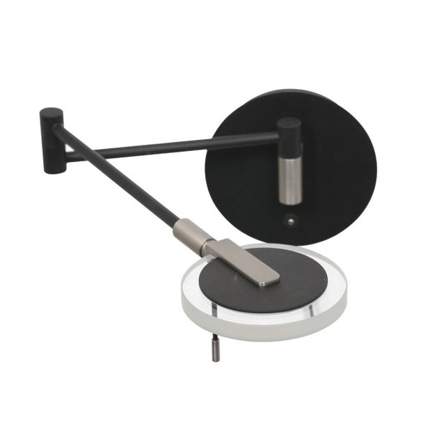 Steinhauer Moderne - Wandlamp - Zwart - helder glas - Turound