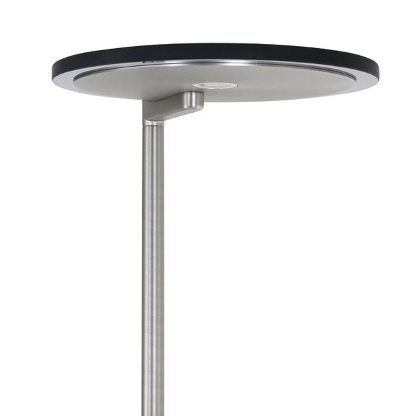 Steinhauer Moderne - Vloerlamp - Staal - Uplighter en leeslamp - Turound
