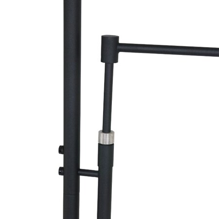 Steinhauer Moderne vloerlamp Turound Uplighter en leeslamp zwart