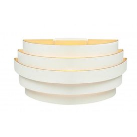 Wandlamp Scudo wit goud 25 cm