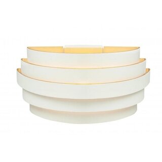 Wandlamp Scudo wit goud 25 cm