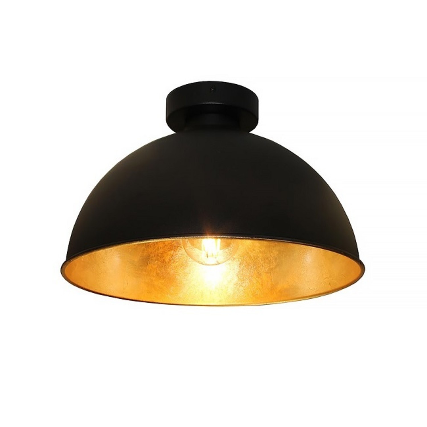 ras Waarneembaar schuur Moderne - Plafondlamp - zwart/goud - Ø30 cm - Curve