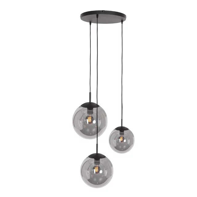 Hanglamp Bollique 3-lichts getrapt