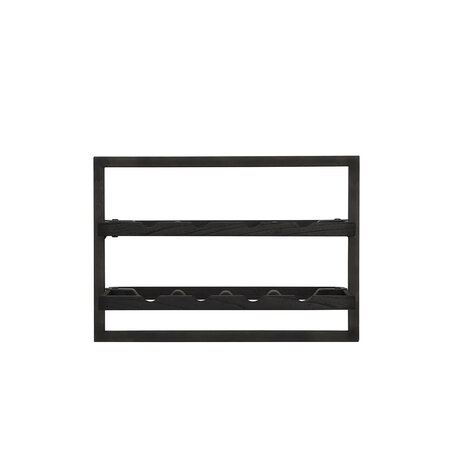 Shelfmate winemate Type D 8 flessen charcoal teakhout