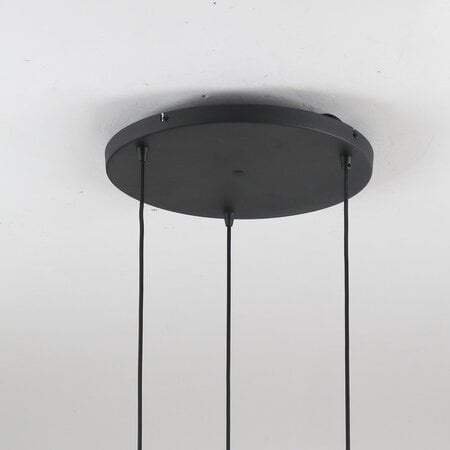 Freelight Moderne hanglamp Arraffone 3-lichts zwart