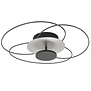 Design – Plafondlamp - Zwart/zilver– Metaal –Ø52 cm – Fiore