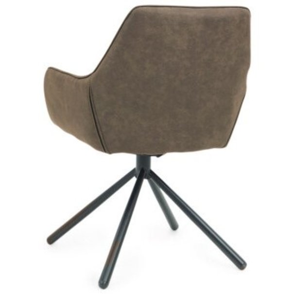 Le Chair Industriële – Eetkamerstoel - Stone – Cowboy - Armleuning - Rebel