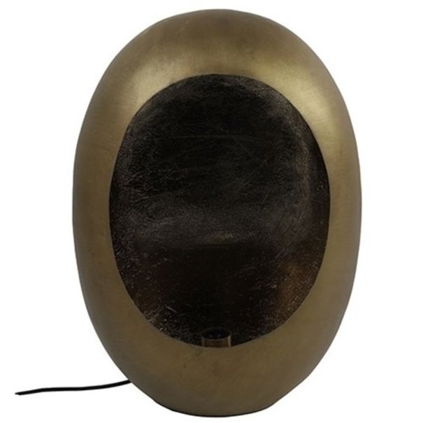 BelaLuz Industriële - Tafellamp - Antiek messing - 56 cm - Eggy