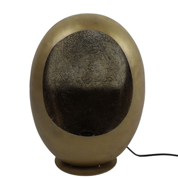 BelaLuz Industriële - Tafellamp - Antiek messing - 44 cm - Eggy