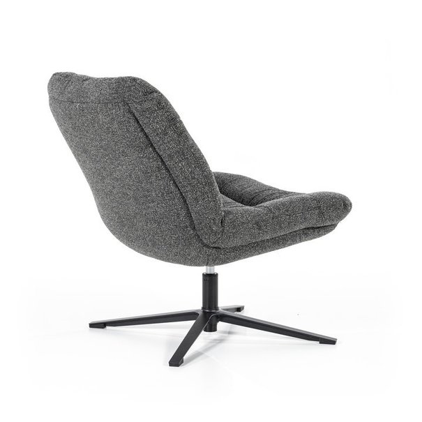 Eleonora Moderne – Fauteuil - Antraciet  - Bouclé - Draaibaar - Danica