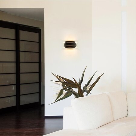 Highlight Moderne design wandlamp Scudo 20 cm zwart goud