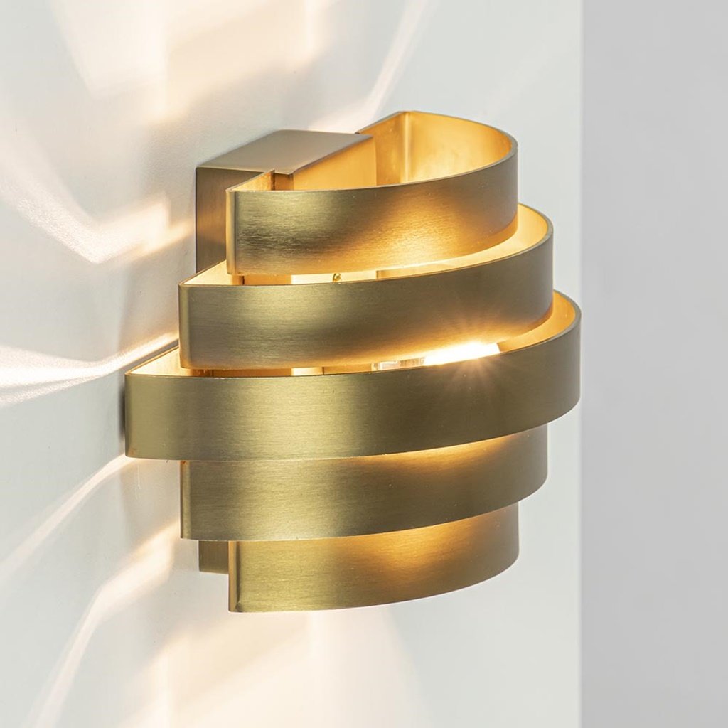 draai Shetland inval Moderne - Design - Wandlamp - Messing - 20 cm - Scudo