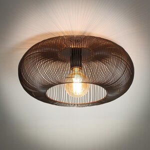 BelaLuz Industriële plafondlamp Vince Ø43 cm brons