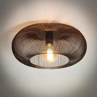 Plafondlamp Vince Ø43 cm brons