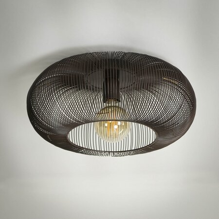 BelaLuz Industriële plafondlamp Vince Ø43 cm brons