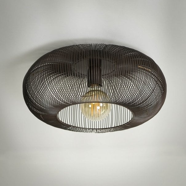 BelaLuz Industriële - Plafondlamp - Brons - Ø43 cm - Vince