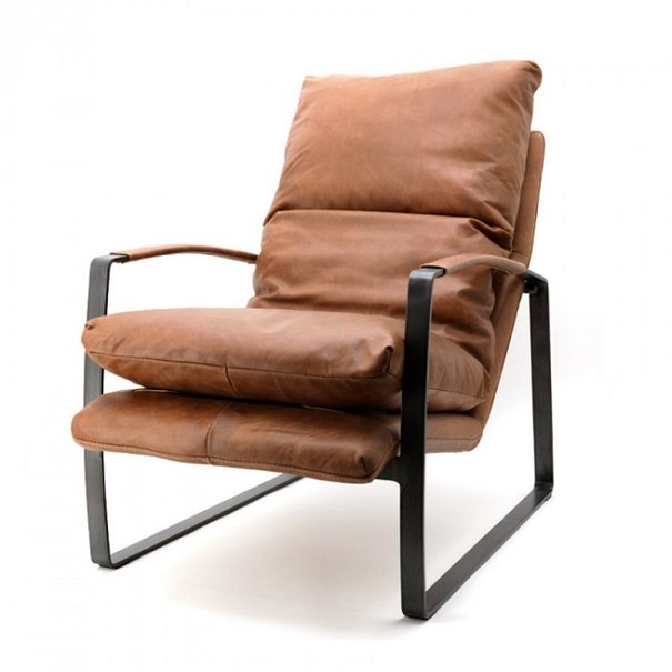 Eleonora Moderne - Fauteuil - cognac vintage leer - Lex